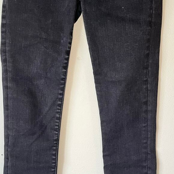 Abercrombie and Fitch Black Super Skinny Ankle High Rise Jean Size 24 / 00S - Picture 6 of 10
